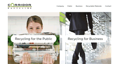 Desktop Screenshot of corridorrecycling.com